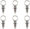 INCREWAY 6 Pistoni a Molla Con Anello di Trazione, Perno a Sgancio Rapido M8 W/Drop Cam, in Acciaio Inossidabile Tipo Non Bloccante Tozzo a Mano Retrattile Stantuffo Indice
