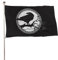 Dekorative Gartenflagge, Hofbanner, Wikinger, schwarze Krähe, Rabe, sitzend auf Ast, einseitiger Druck, Willkommensgartenflaggen, Rasen, hängende Dekoration, 120 x 180 cm