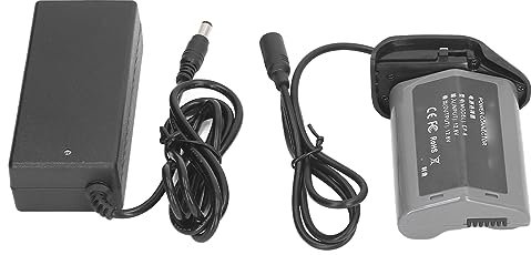 en EL18 Adaptateur d'alimentation Secteur pour Batterie Factice, Kit de Chargeur Continu de Batterie Factice pour Appareil Photo D4 D4S D5 D6 (Prise UE)