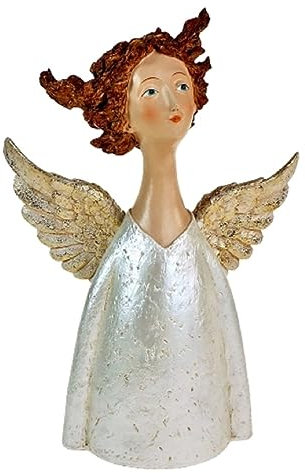Schutz Engel Figur modern H =43 cm Deko Weihnachten Tisch Fenster Advent weiß