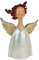 Schutz Engel Figur modern H =43 cm Deko Weihnachten Tisch Fenster Advent weiß