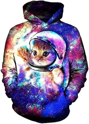 GOOSMI Hoodies Herren 3D Kreative Druck Kapuzenpullover Herren Slim Fit Langarm Sweatshirt Herren Herbst Winter Basic Pulli Halloween Cosplay Streetwear Herren TD-02 6XL