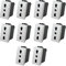 10 Pezzi Presa Bipasso Living 2P+T 16A ANMECS Presa Bivalente Compatibile per serie Civile Bticino Bianco (Presa Bipasso 1002, 10)