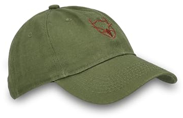 Royal Hunter Jäger Mütze - eingenähter Hirsch - schöne Jagdcap oder allgemein als Outdoor Cap für Herren zu verwenden - idelaes Geschenk für Jäger