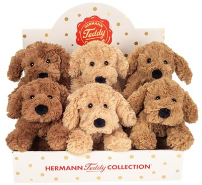 Teddy Hermann 91985 Schlenkerhund 20 cm, Kuscheltier, Plüschtier (zufällige Farbwahl)