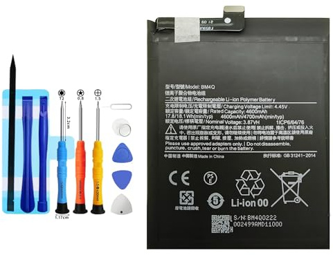 Vvuilsty BM4Q Ersatzakku für Xiaomi Poco F2 Pro M2004J11G,0-Zyklen-Batterie kompatibel mit Xiaomi Poco F2 Pro M2004J11G mit Reparaturwerkzeug-Kits