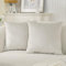 Ystyle Federe Cuscini Divano 45x45 - Copricuscino Divano 2 Pezzi in Velluto con Cerniera Invisibile Morbidi e Lavabili, Copricuscini per Salotto e Camera Soggiorno Letto - Beige Bianco