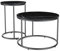 Vicco Couchtisch-Set Ottawa, 2-teiliger Sofatisch, Schwarzer Marmor, 55 x 55 cm 2 Teile