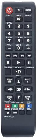 AULCMEET AH59-02422A AH59-02422B TM1241 Télécommande de Remplacement Compatible avec Samsung DVD Multi-système Home Cinéma Système 5.1 canaux HT-E321ZF HT-E3550 HT-E353HK HT-E355K HT-E353K