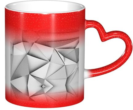 DEXNEL Tasse à café en céramique avec rayures noires et blanches - 325 ml - Motif ciel étoilé - Cadeau de vacances unique