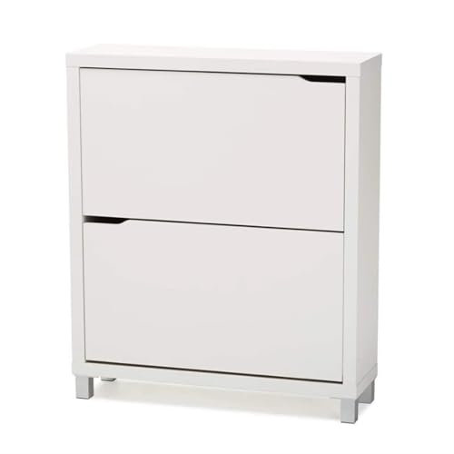 uqlpxz Shoe Rack Living room storage cabinet storage,2 hidden shelves in each compartment, into the door cabinet Shoe Storage Cabinet