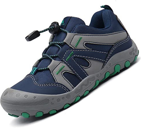 Mishansha Jungen Mädchen Wanderschuhe rutschfest Walkingschuhe Weich Flexibel Stabil Fitnessschuhe Freizeitschuhe für Kinder Sport Schuhe 28 EU