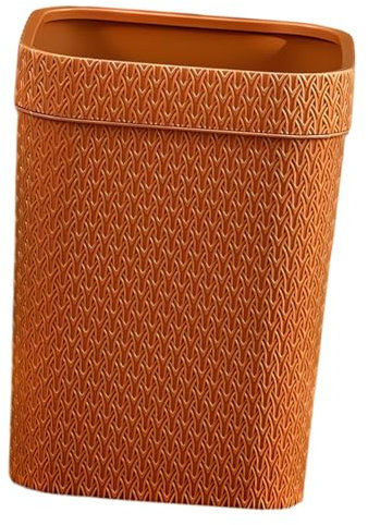 IMIKEYA Dekorativer Mülleimer Mit Breiter Öffnung Rattan-imitat Abfallbehälter Für Büro Und Zuhause