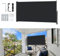 Kuro-Sagol Paravent Rétractable Latéral Vertical Paravent Rétractable Extérieur Auvent Protection d'intimité Auvent - UV Terrasse, Jardin, Balcon Et Rideau Pare - Brise (Anthracite,120X300Cm)