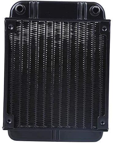 PL1120A Wasser gekühlt Kühler Hochleistungsschwarz Aluminium Kühlkörper für Computer CPU -Grafikkarten Wasserkühlsystem und industrielle Kühlung 158 x 120 x 35 mm