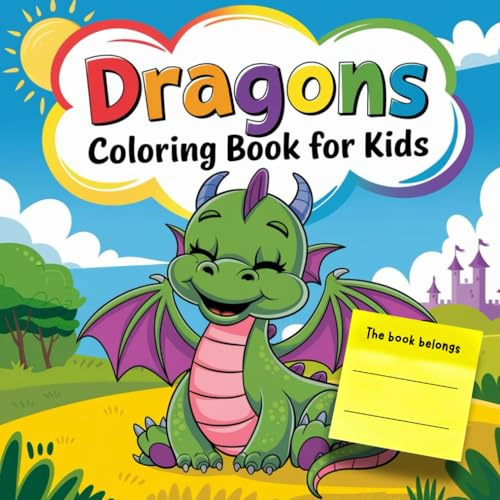Dragons: Coloring Book for kids