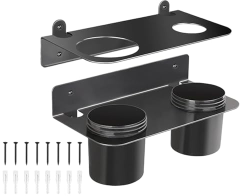Genérico Double Funnel Holder for - Magnetic Funnel Rack, Funnel Storage Holder, Heavy Duty Workshop Funnel Organizer | Secure Funnel Holder