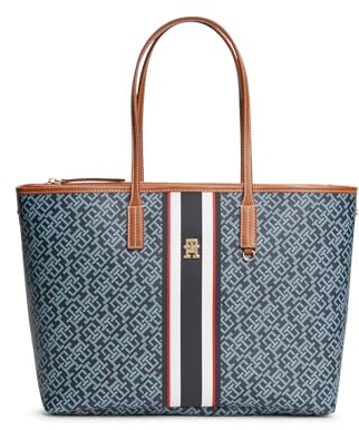 Tommy Hilfiger Monoplay Tote Bag, Shopper, Monogramm-Blau