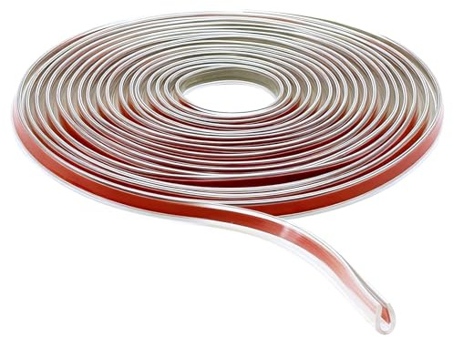 5M Clear Car Door Seal Transparent U-Shaped Self Adhesive Edge Trim