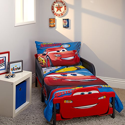 Disney Juego de Ropa de Cama Infantil, poliéster, Cars Rusteze Racing
