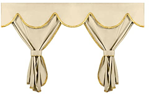 LAMPA 96031 Privilege-Set Verdunkelungsvorhänge für LKW – Scheibengardine hoch – Creme