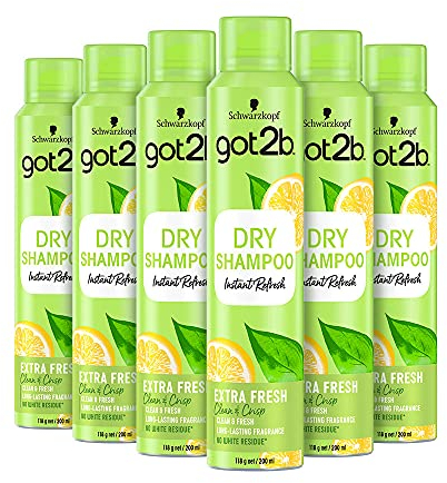 Schwarzkopf got2b Fresh It Up Extra Fresh Dry Shampoo, 200 ml, 6 Stück
