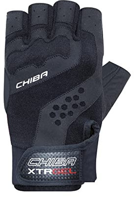 Chiba Trainingshandschuhe XTR Gel, schwarz/hellgrau, XS, 40168