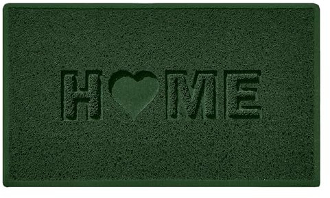 Nicoman LOVE at HOME Doormat 75x44cm - Nature Green|Heavy Duty Non-Slip|Indoor/Outdoor|Entrance Barrier Dirt-Trapper Floor Mat|Home Patio Garden Conservatory Door Mat|Home Heart