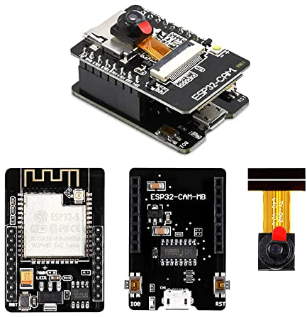 Hailege 2pcs ESP32-CAM ESP32 OV2640 Kameramodul Wireless WiFi Bluetooth Modul OV2640 2MP TF Karte Kamera Entwicklungsboard mit Kamera