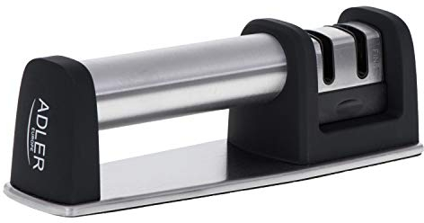 Adler AD 4489 manueller Zwei - Phasen - Messerschärfer zum Schärfen und Polieren von Messern