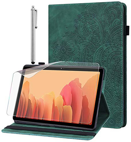 GLANDOTU Custodia per Huawei MatePad 10.4 pollici 2022 & 2020 con pellicola protettiva e pennino capacitivo, ultra sottile con funzione leggio, in pelle PU, cover per Huawei MatePad 10.4 (verde)