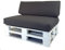 Mayaadi-Home Sitzkissen MH-UQ-01 Dunkelgrau 60x60x15 cm