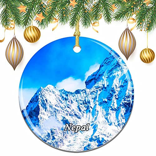 Nepal Ama Dablam Himalaya Navidad árbol de Navidad decoración de la Boda Colgante Colgante decoración Ciudad Viaje colección de Recuerdos
