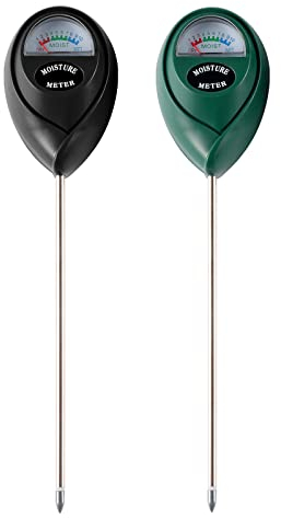Misuratore di umidità del suolo misuratore di umidità per piante domestiche tester per terreno sensore di igrometro per giardino prato per uso interno ed esterno non richiede batteria (nero e verde)
