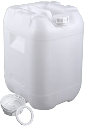 25l Kanister Kunststoffkanister Wasserkanister HDPE Leerkanister Neu mit Sicherheitsverschluss Tragbar Stapelbar und Stabil für Lebensmittel, Öle oder Chemikalien Indoor und Outdoor ( Color : Wit , Si