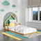 P'kolino Casita House Doppelbodenbett – Montessori inspiriert – Massivholz-Bodenbett – Massivholz – Naturholz