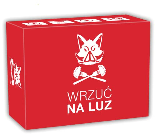 KAMPFHUMMEL WRZUĆ NA LUZ - Polska gra imprezowa dla osób z czarnym poczuciem humoru z 400 kartami dla 3-10 graczy w wieku od 16 LAT.