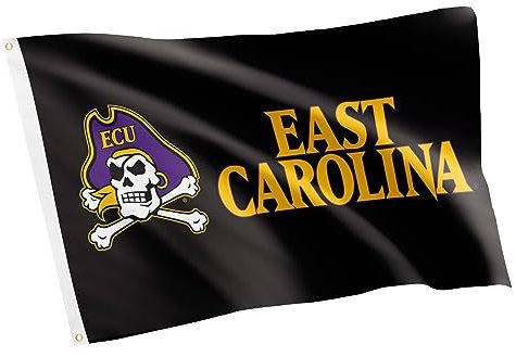 Desert Cactus East Carolina University Flagge Piraten ECU Flaggen Banner 100% Polyester Indoor Outdoor 3x5 (Stil Q)