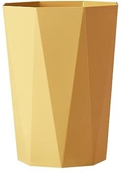 kawehiop Poubelles Polyvalentes Innovantes Légères - Organisez l'espace avec Facilité Poubelles Ménagers en Plastique Poubelles Poubelles, Jaune, S