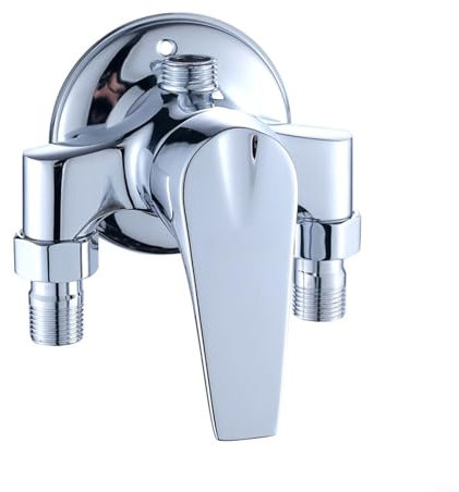 Mezclador de ducha abierto, montaje en cubierta cromada, grifos mezcladores universales para ducha caliente y fría, grifos de superficie para baño, ducha