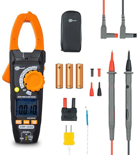 SONEL Pinza Amperometrica Digitale CMP-1010 1000 A, Corrente AC/DC, Tensione AC/DC, Low Z, Resistenza, Frequenza, Capacità - Strumento Elettrico per Misure Precise - Tester Elettrico Multifunzione