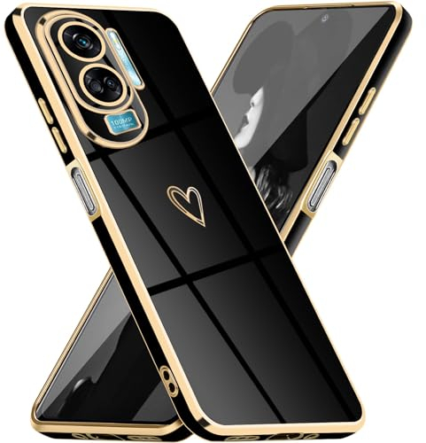 Mkej Cover per Honor 90 Lite, Custodia con Protezione Fotocamera, Cover Ultra Sottile ed Elegante in Silicone TPU, Placcatura Phnom Penh Design Covers Antiurto Case