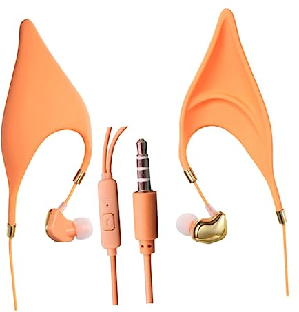 Angoily Feenohren Kopfhörer in Ohrhörerform In-Ear-ohrhörer Cosplay-Headset Für Mädchen Jungen Und Erwachsene Mit Mikrofon Kompatibel Mit -Klinkenstecker