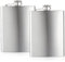Aieino 2 Pack 8oz Hip Flask for Men Women, 304 Stainless Steel Portable Hip Flasks Food Grade for Camping Climbing Barbecue Party for Whiskey Liquor Alcohol Drinks
