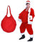 EraSpooky Accessoire de ventre de père noël faux ventre rembourré rouge Costume de noël pour hommes adultes