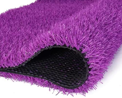 Outdoor Bunte Kunstrasen Matte Blau Simulation Rasenteppich für Garten Bodenmatte Skigras Lila 1 * 2 m