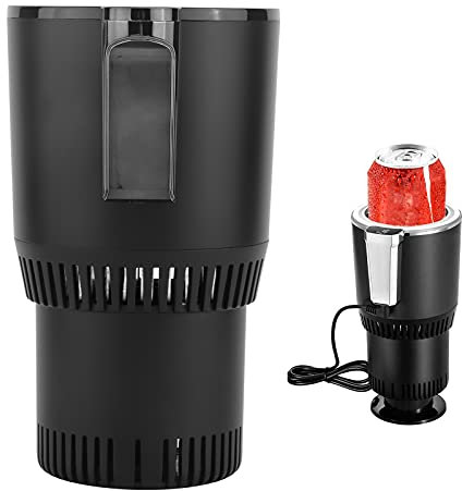 2in1 Warmer Cooler Cup Holder,Universal Intelligent Accessories Smart Mug Holder Heating Cooling Auto Car Warmer Cooler Cup Holder for Commuter