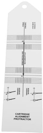 GLSTOY Vinyl Record Calibration Gauge Turntable Cartridge Protractor Tonearm Alignment Tool Stylus Gauge for Turntable Setup