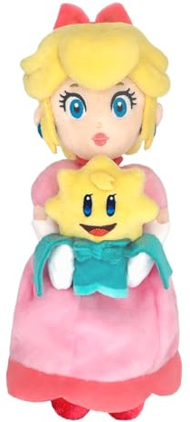 Nintendo Together+ – Plüschfigur Prinzessin Peach Show Time – Peach & Stella 25 cm, Rosa