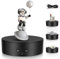 Ovshnrr Rotating Display Stand 13CM, 5KG Load & Low Noise 360° Electric Rotating Turntable, Automatic Display Stand with Direction, Speed Adjustable for Display Jewelry, Digital Products(Black)